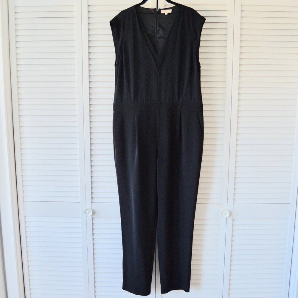 Rebecca Taylor Black Size 12 Jumpsuit with Mesh detail | Size 12